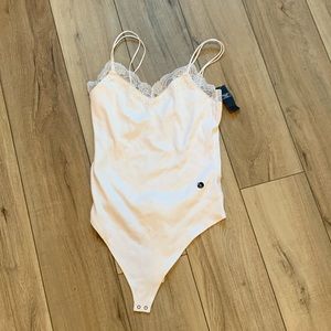 A&F NWT lace trim body suit SZ XL